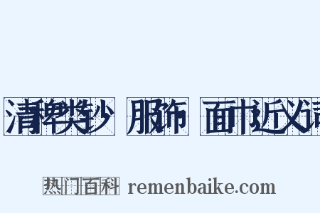 清稗类钞·服饰·面巾近义词是什么意思的图片